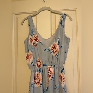 Show Me Your MuMu maxi dress, blue floral print, size Medium